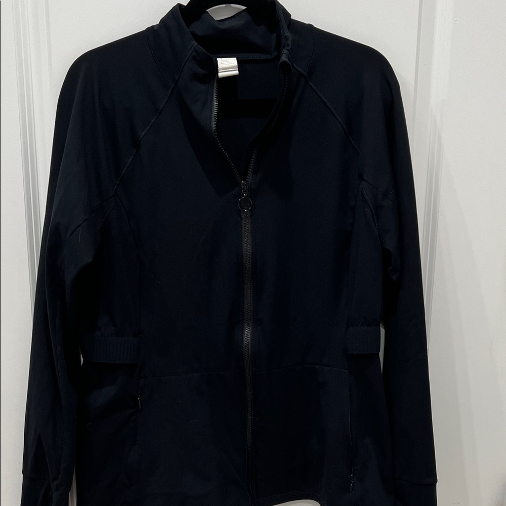 Fabletics Midnight Black Bomber Jacket - image 1